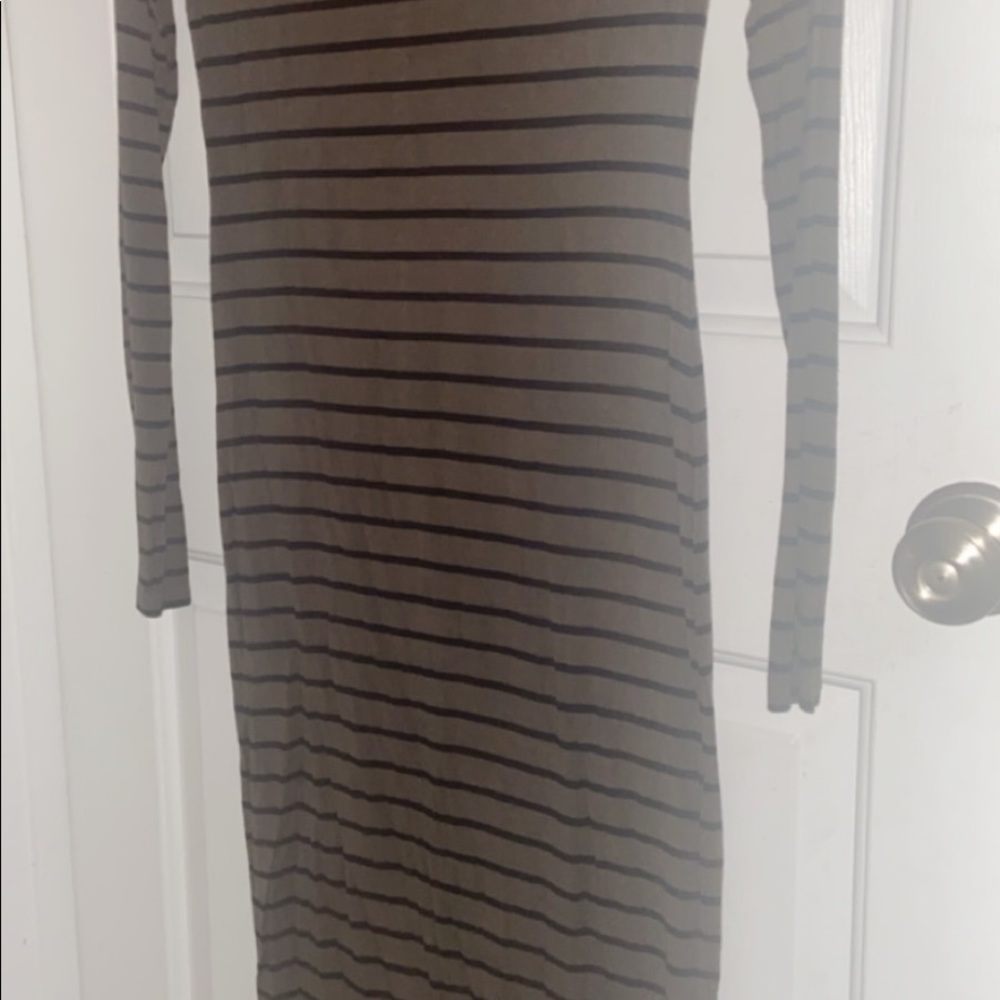 Green and black striped dress 🤩 forever 21